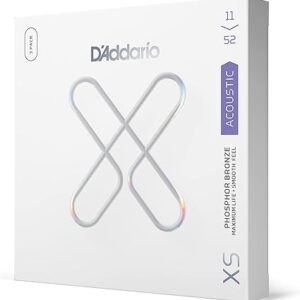 【メール便・送料無料】【3セットパック】D'Addario CUSTOM LIGHT .011-.052 XSAPB1152-3P アコースティックギター弦 XS コーティング弦 フォスファーブロンズ