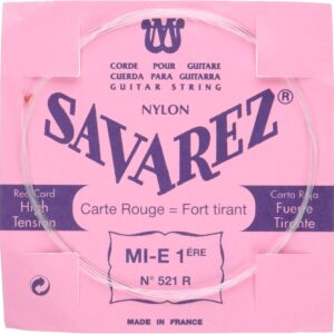 SAVAREZ サバレス クラシックギター弦 1弦用 521R  ピンクラベル ノーマルテンション