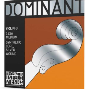 【送料無料・メール便】【DOMINANT】トマスティーク ヴァイオリン弦 D線 ナイロン・シルバー巻 132A ドミナント