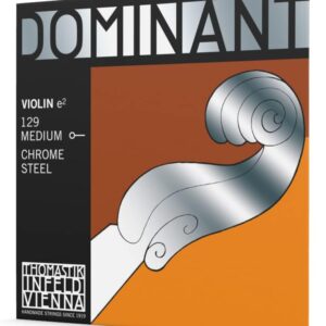 【送料無料・メール便】【DOMINANT】トマスティーク ヴァイオリン弦 E線 クロムスチール 129 ドミナント