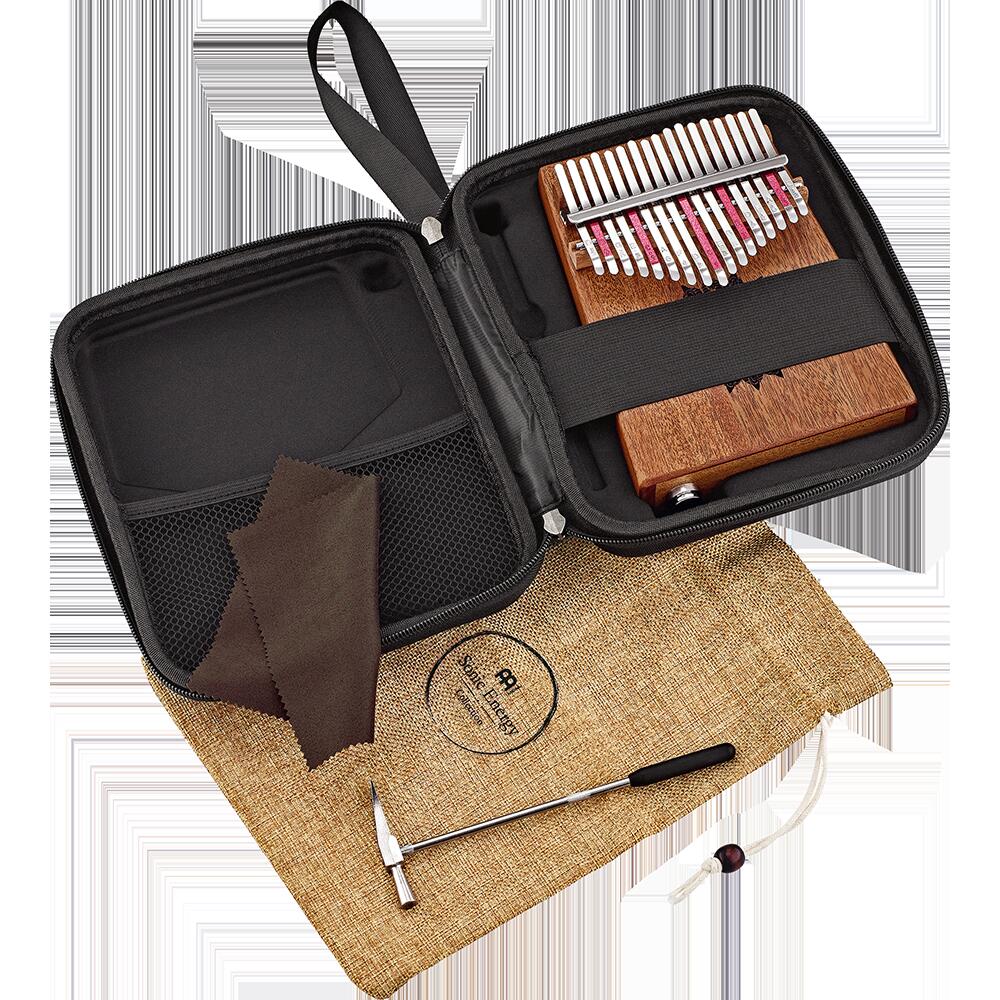 【送料無料】【MEINL(マイネル)】 Sonic Energy Collection ピックアップ付きカリンバ Soundhole pickup Kalimba マホガニー 17鍵盤 Cメジャースケール PKL1708H (専用ケース/バッグ/クロス/チューニングハンマー付属) - 画像 (2)