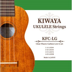 【送料無料・メール便】【KIWAYA】 KFC-LG フロロカーボン弦 Low-G セット (オールサイズ対応 ウクレレ弦 クリア)