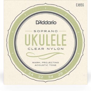 【ゆうパケット・送料無料】【D'Addario （ダダリオ）】【ウクレレ弦】Pro-Art&eacute; Custom Extruded Nylon Soprano EJ65S
