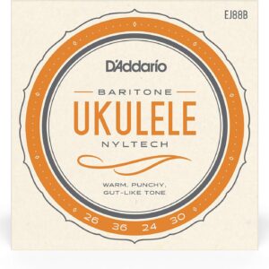【ゆうパケット・送料無料】【D'Addario (ダダリオ)】【ウクレレ弦】EJ88B Nyltech Baritone バリトン