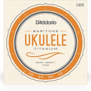 【ゆうパケット・送料無料】【D'Addario (ダダリオ)】【ウクレレ弦】EJ87B Titanium Baritone バリトン