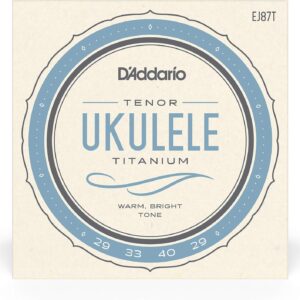 【ゆうパケット・送料無料】【D'Addario (ダダリオ)】【ウクレレ弦】EJ87T Titanium Tenor テナー