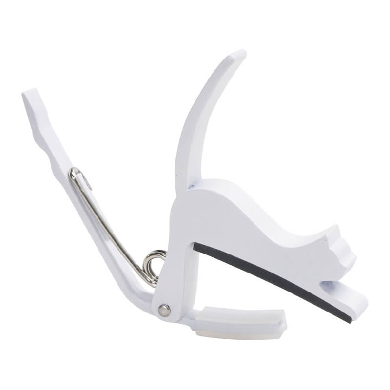 【送料無料・メール便】KIKUTANI 猫カポ ホワイト GC-NEKO/WHT キクタニ ギターカポ 白