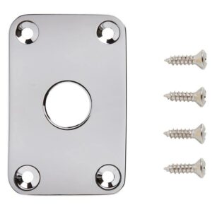 【メール便・送料無料】【Gibson】【ジャックプレート】<br />Gibson Gear  Explorer Jack Plate - Nickel  (PRJP-050) <br />エクスプローラー用ジャックプレート　クローム