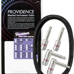 【Providence】【送料無料・メール便】 V206 ソルダーレスケーブルハーフセット 1m S型プラグ×2 L型プラグ×2 プロビデンス