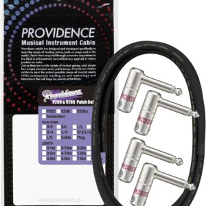 【Providence】【送料無料・メール便】 V206 ソルダーレスケーブルハーフセット 1m L型プラグ×4 プロビデンス