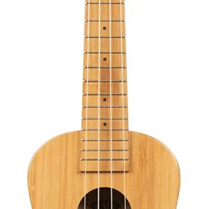 【KALA カラ】ウクレレ Bamboo Series オールソリッドバンブーボディ ソプラノ KA-BMB-S (ケース付属)