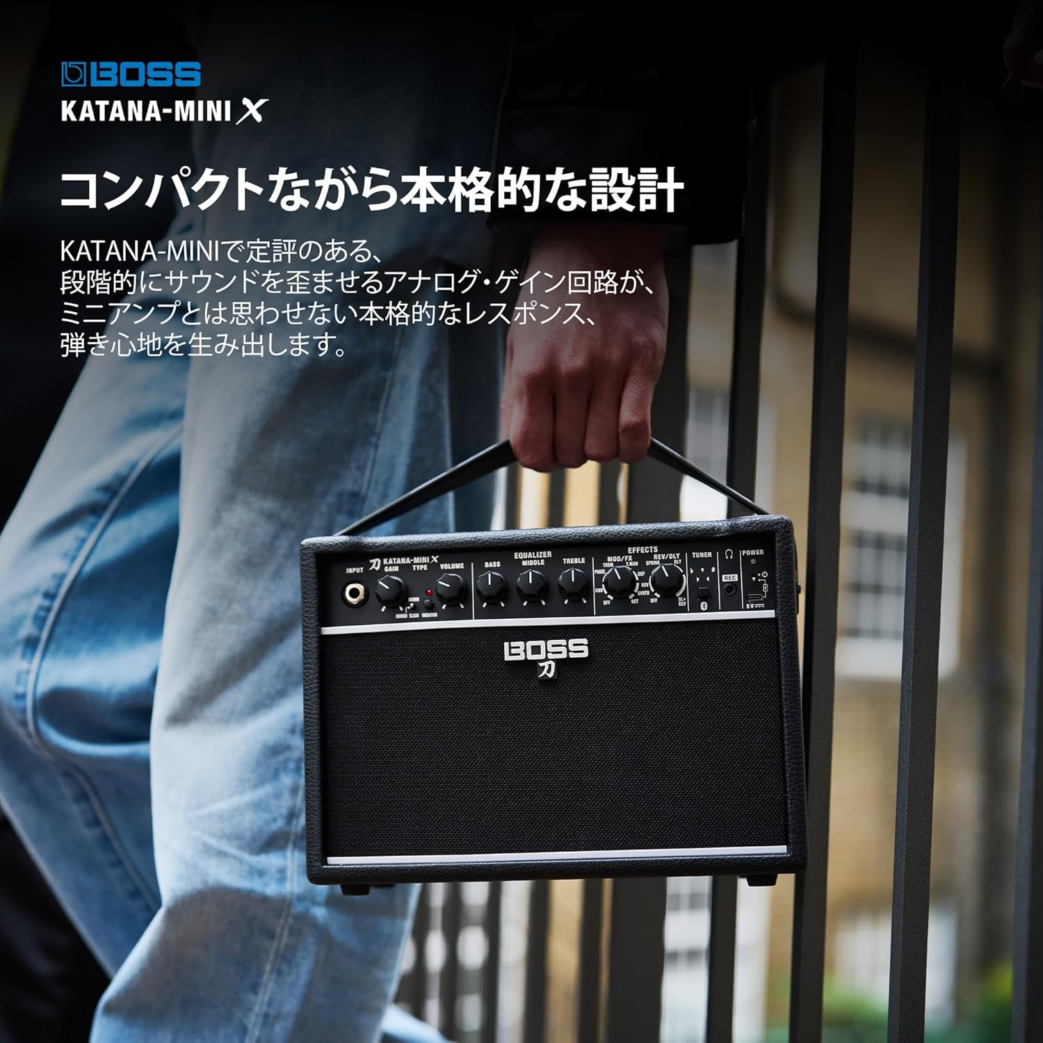 【BOSS】 KTN-MINI X 小型ギターアンプ KATANA AMP MINI X - 画像 (3)
