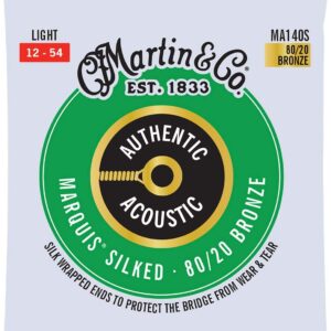 Martin アコースティックギター弦 AUTHENTIC ACOUSTIC Marquis Silked MA140S (MA-140S)Light .012-.054