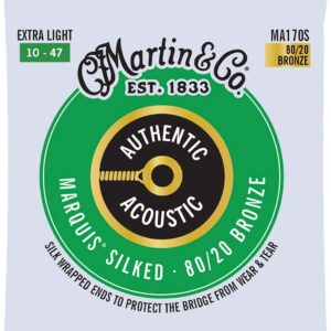 Martin アコースティックギター弦  AUTHENTIC ACOUSTIC Marquis Silked MA170S(MA-170S) Extra Light .010-.047