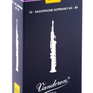 【パッケージを折りたたんでメール便発送】【Vandoren(バンドレン)リード】ソプラノサックス(S・Sax) トラディショナル 3.5(SR2035)