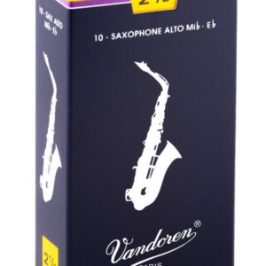 【パッケージを折りたたんでメール便発送】【Vandoren（バンドレン）リード】アルトサックス（Ａ・Ｓａｘ）　トラディショナル　2.5（SR2125)