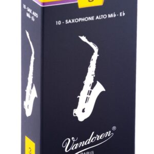 【パッケージを折りたたんでメール便発送】【Vandoren（バンドレン）リード】アルトサックス（A・SAX）　トラディショナル　3（SR213)