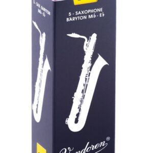 【パッケージを折りたたんでメール便発送】【Vandoren（バンドレン）リード】バリトンサックス（Ｂ・Ｓａｘ）　トラディショナル　3.5（SR2435)