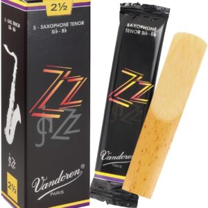 【パッケージを折りたたんでメール便発送】【Vandoren(バンドレン)リード】テナーサックス(T・SAX)ズィーズィー(ZZ) 硬さ:2-1/2 (5枚入) SR4225