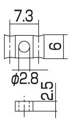 【SCUD】【ギター用ストリングリテイナー】<br />SR-GW25B ギター用、羽型、2.5mmスペーサー(ブラック) - 画像 (2)