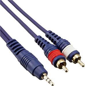 TRUE DYNA トゥルーダイナ オーディオ変換用 ラインケーブル TD-20SMRC (2m StMini/RCA×2)
