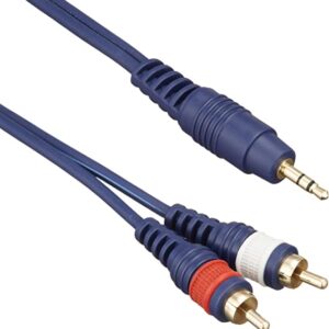 TRUE DYNA トゥルーダイナ オーディオ変換用 ラインケーブル TD-50SMRC (5m StMini/RCA×2)