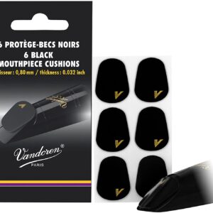 【ゆうパケット・送料無料】*Vandoren(バンドレン)マウスピースクッション 黒色 0.80mm VMCX6+ (VMCX6後継モデル)