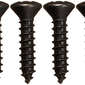 【SCUD】【スクリュー】<br />ピックガード用ビス W-PFB フェンダータイプ、インチサイズ、12P(ブラック)