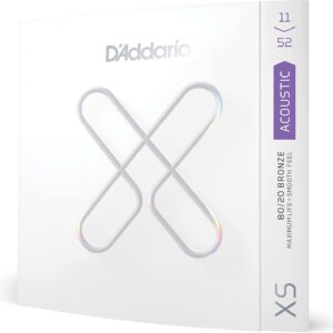 D'Addario ダダリオ アコースティックギター弦 XS コーティング弦 80/20ブロンズ Custom Light .011-.052 XSABR1152