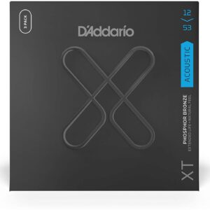 【ゆうパケット・送料無料】D'Addario ダダリオ アコースティックギター弦 XT コーティング弦 フォスファーブロンズ Light .012-.053 XTAPB1253-3P 3set入りパック
