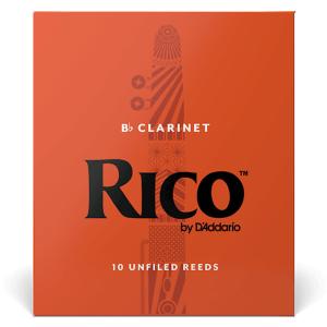【パッケージを折りたたんでメール便】【D'Addario】【Bbクラリネット用リード】リコ B♭クラリネットリード 2.5(10枚入) RCA1025