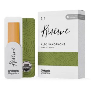 【パッケージを折りたたんでメール便】【D'Addario WoodWinds】【アルトサックス用リード】RESERVE ODJR1025 [硬さ:2.5] 10枚入り